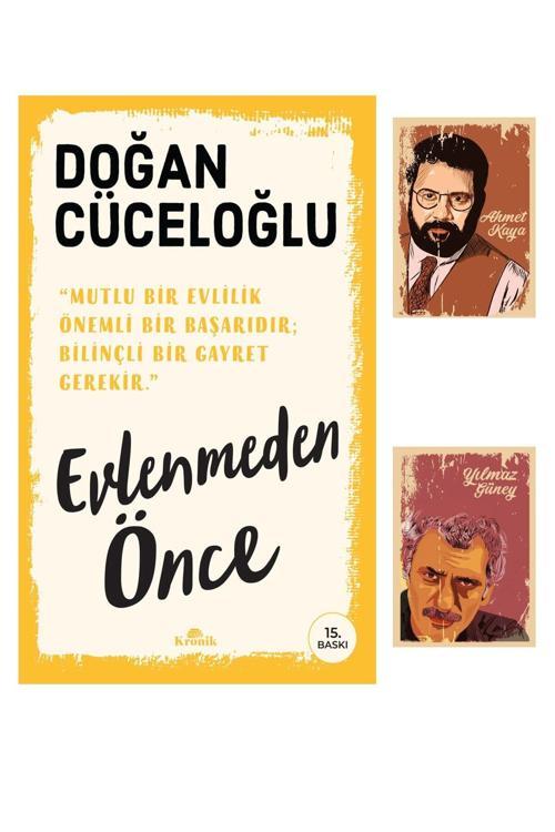 Dara Yayınları Evlenmeden Önce - Doğan Cüceloğlu - Kronik Kitap - Yılmaz Güney Ahmet Kaya Not Defter Seti
