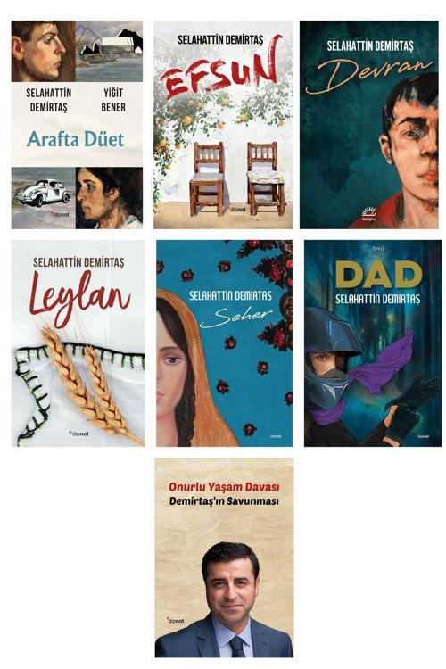 Dipnot Yayınları Selahattin Demirtaş Roman  Seti 6- Arafta Düet - Leylan -Devran - Seher - Dad - Onurlu Yaşam Davası