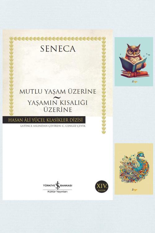 İş Bankası Kültür Yayınları Mutlu Bir Yaşam Üzerine-Yaşamın Kısalığı Üzerine - Seneca - 9786052956441 - Not Defterli Seti