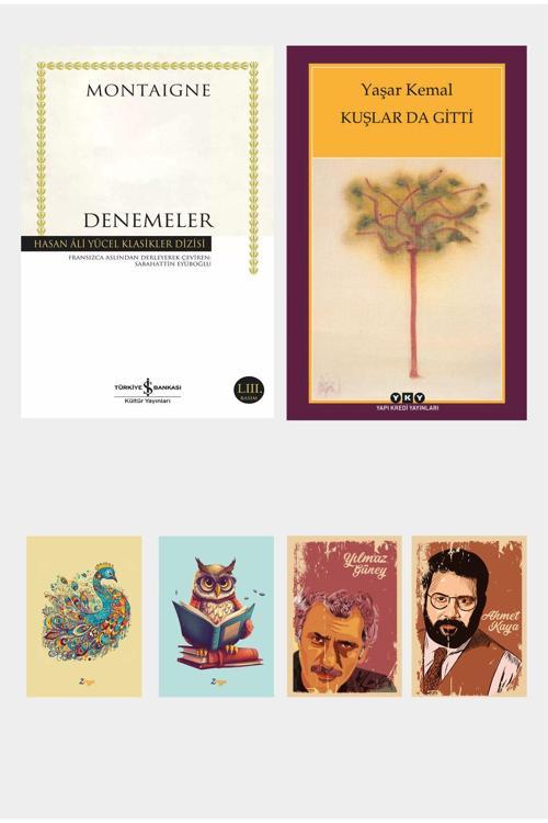 Dara Yayınları En Çok Satılanlar - Denemeler - Montaigne - Kuşlarda Gitti Yaşar Kemal (2 Kitap 4 Not Defterli)