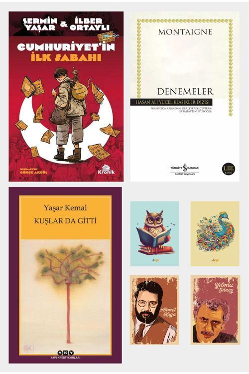 Dara Yayınları En Çok Satılanlar - Denemeler Montaigne - Cumhuriyetin İlk Sabahı - Kuşlar Da Gitti (4 Not Defterli)