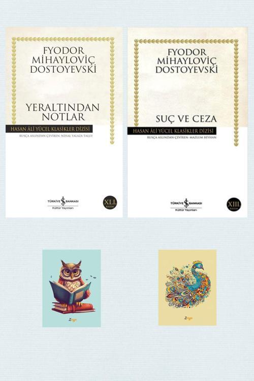 Dara Yayınları Suç Ve Ceza - Yeraltından Notlar - Hasan Ali Yücel Klasikleri - Dostoyevski -Not Defterli Seti