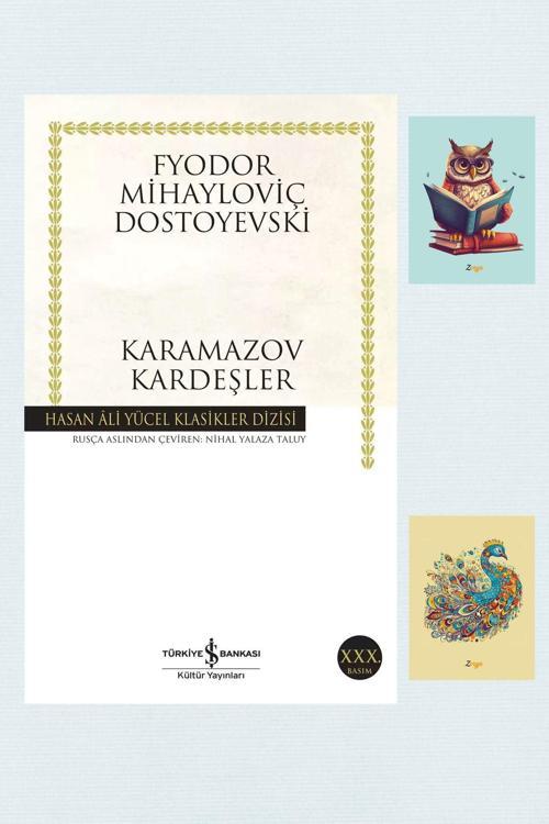 İş Bankası Kültür Yayınları Karamazov Kardeşler - Hasan Ali Yücel Klasikleri - Dostoyevski 9789944880985 Not Defterli Seti