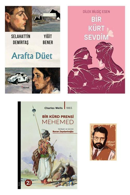 Dipnot Yayınları Arafta Düet - Selahattin Demirtaş - Bir Kürt Sevdim - Bir Kürd Prensi Mehemed - Not Defter Seti