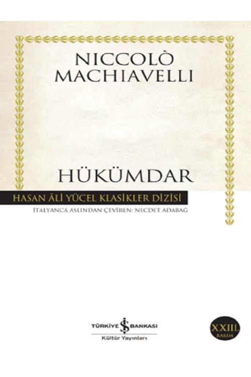 İş Bankası Kültür Yayınları Hükümdar - Hasan Ali Yücel Klasikleri - Niccolò Machiavelli - 9789944883764 - Not Defterli Seti