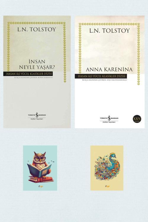 Dara Yayınları Tolstoy Kitapları - Anna Karenina - Insan Neyle Yaşar - Hasan Ali Yücel Klasikleri (2 Not Defterli)