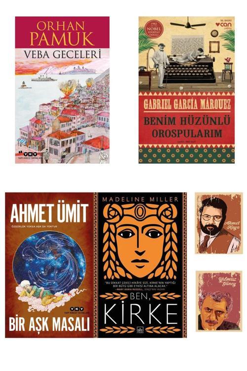 Dara Yayınları Veba Geceleri - Bir Aşk Masalı - Ben Kirke - Benim Hüzünlü Orospularım Romanları Defterli Seti