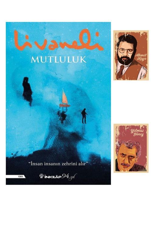Dara Yayınları Mutluluk  Romanı - Zülfü Livaneli Kitapları - Ahmet Kaya Defterli (2 Not Defterli)