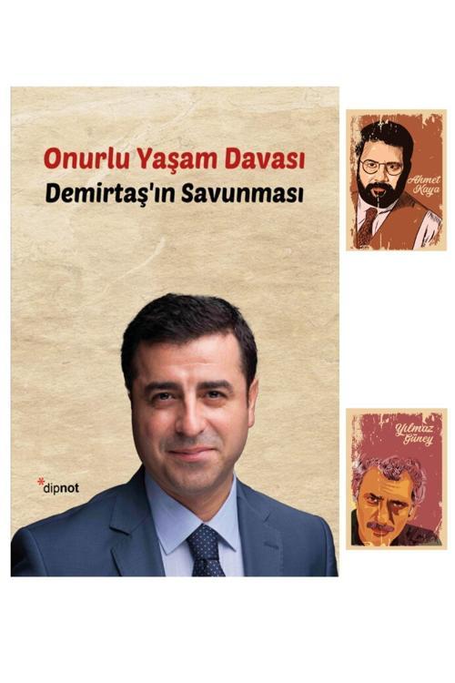 Dipnot Yayınları Selahattin Demirtaş'In Savunması - Onurlu Yaşam Davası -Ahmet Kaya - Yılmaz Güney - Not Defter Seti