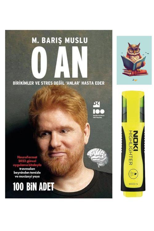 Dara Yayınları O An - M. Barış Muslu - Sarı Fosforlu Kalemli  - Not Defterli Seti