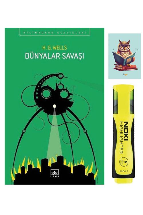 Dara Yayınları Dünyalar Savaşı - Wells 9786053757412 Ithaki Yayınları - Sarı Fosforlu Kalem - Not Defterli Seti