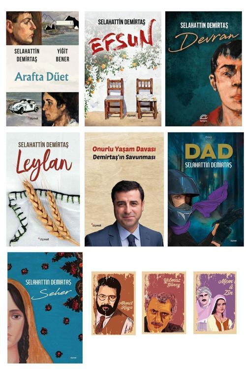 Dipnot Yayınları Selahattin Demirtaş Kitapları - Efsun - Arafta Düet - Not Defter Seti ( 3 Adet Not Defteri )