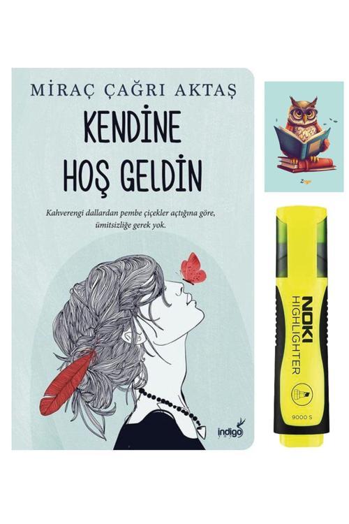 Dara Yayınları Kendine Hoş Geldin - Miraç Çağrı Aktaş - Indigo Kitap - Sarı Fosforlu Kalem - Not Defterli Seti