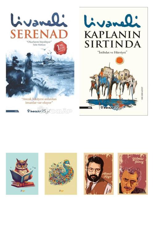 Dara Yayınları Zülfü Livaneli Kitapları - Serenad- Kaplanın Sırtında Romanı (4 Not Defterli)