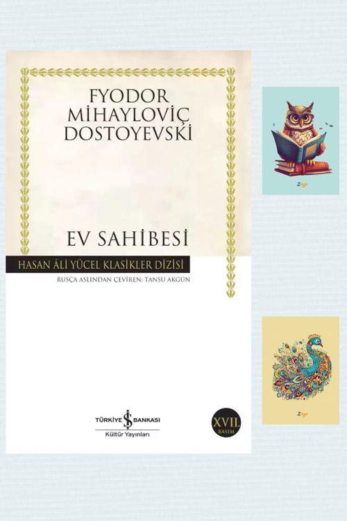 Türkiye İş Bankası Kültür Yayınları Ev Sahibesi - Hasan Ali Yücel Klasikleri - Dostoyevski - İş Bankası -9786053600749-Not Defterli Seti