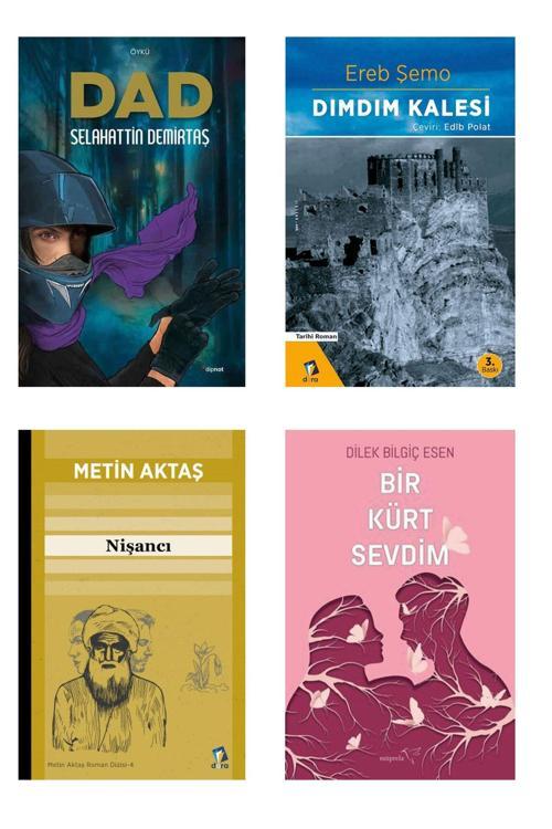 Dara Yayınları Dad - Selahattin Demirtaş Kitapları - Bir Kürt Sevdim - Dımdım Kalesi - Nişancı - Not Defteri Seti