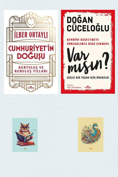 Kronik Kitap Cumhuriyet'İn Doğuşu - İlber Ortaylı - Var Mısın? - Doğan Cüceloğlu - Not Defterli Seti