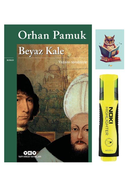 Yapı Kredi Yayınları Beyaz Kale-Orhan Pamuk-Sarı Fosforlu Kalem-Not Defteri Seti