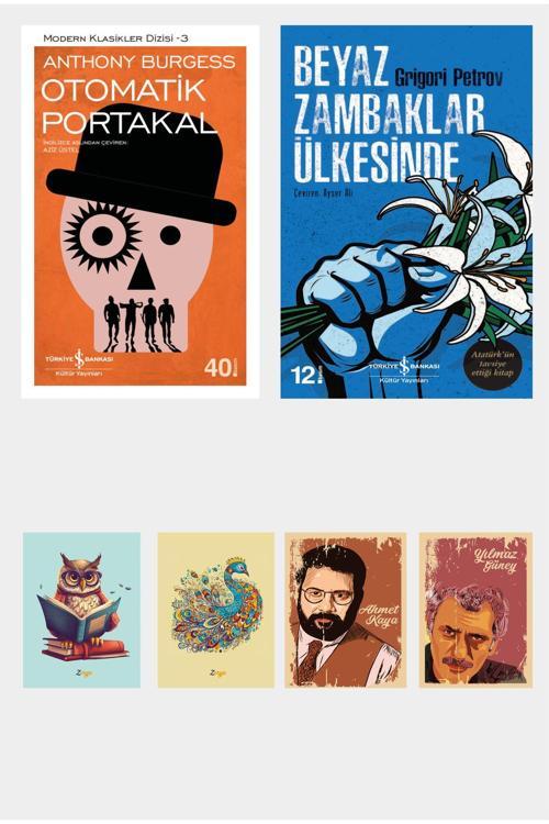 Dara Yayınları Çok Okunan Romanlar - Otomatik Portakal Kitabı - Beyaz Zambaklar Ülkesinde Romanı (4 Not Defterli)