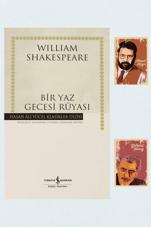 Türkiye İş Bankası Kültür Yayınları Bir Yaz Gecesi Rüyası - Hasan Ali Yücel Klasikleri -Shakespeare -A. Kaya Y. Güneyli Not Defteri Seti