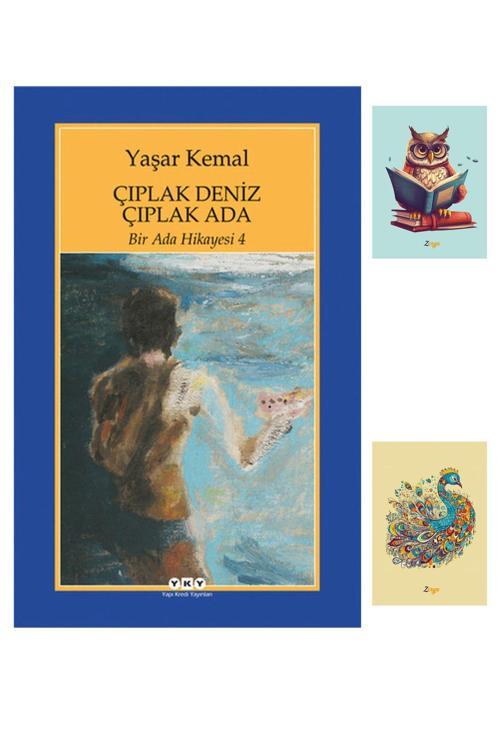 Yapı Kredi Yayınları Bir Ada Hikayesi 4 - Çıplak Deniz Çıplak Ada - Yaşar Kemal -Not Defterli Seti