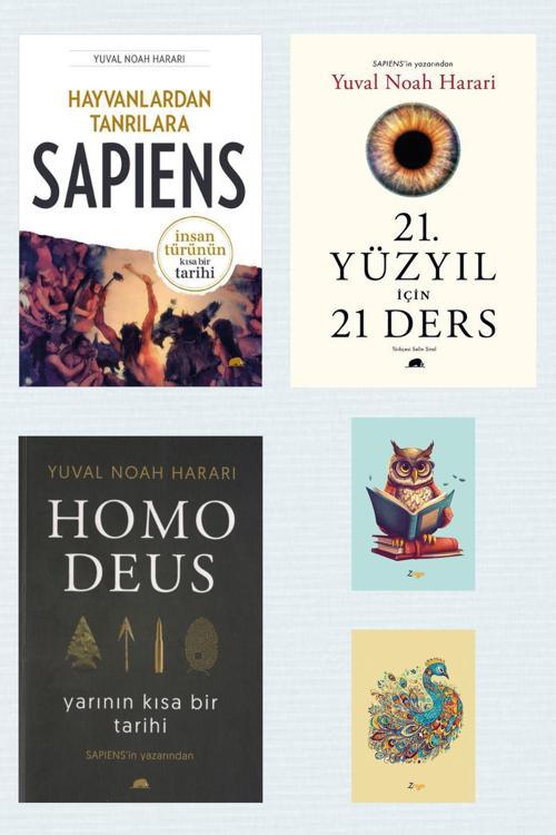 Kolektif Kitap Sapiens - 21. Yüzyıl Için 21 Ders -Homo Deus -Yuval Noah Harari Kitapları -Kolektif (2 Defterli)
