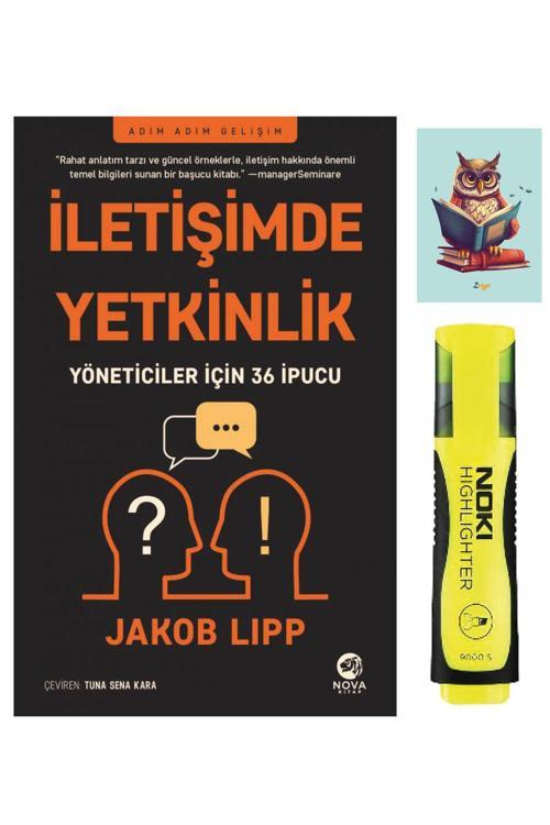 Nova Kitap İletişimde Yetkinlik-Jakob Lipp-Sarı Fosforlu Kalem-Not Defteri Seti
