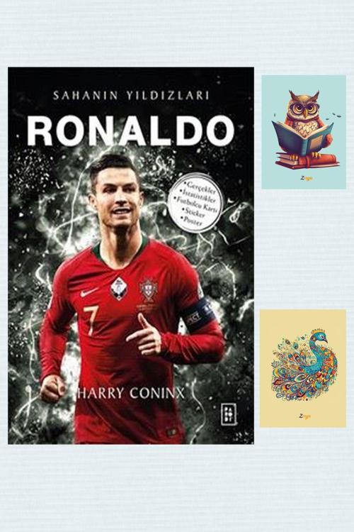 Parodi Yayınları Ronaldo - Sahanın Yıldızları - Harry Coninx - 9786258364767 - Not Defterli Seti