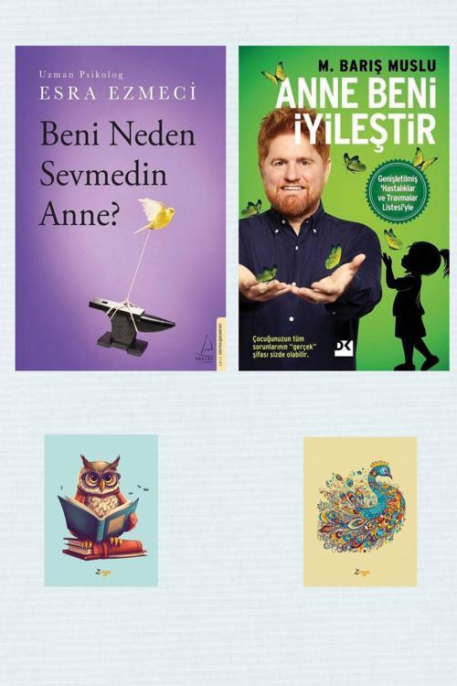 Destek Yayınları Beni Neden Sevmedin Anne? - Esra Ezmeci - Anne Beni Iyileştir - M. Barış Muslu (2 Not Detferli)