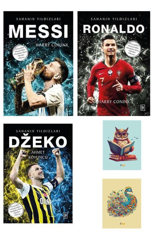 Parodi Yayınları Messi - Ronaldo - Dzeko - Sahanın Yıldızları - - Not Defterli Seti