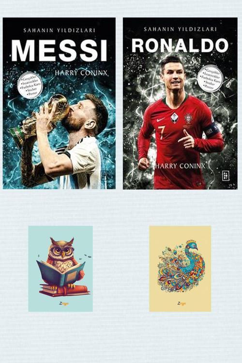 Parodi Yayınları Ronaldo - Messi - Sahanın Yıldızları - Harry Coninx - Not Defterli Seti