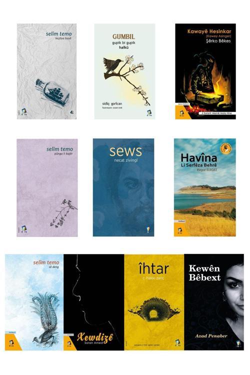 Dara Yayınları Kürtçe Şiir Seti - Seta Helbestên Kurdî (10 Kürtçe Şiir Kitabı)