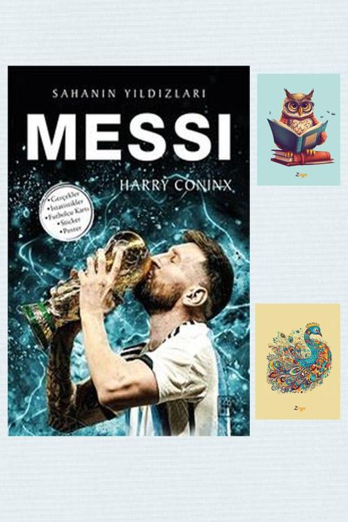 Parodi Yayınları Messi - Sahanın Yıldızları - Harry Coninx - 9786258364774 - Not Defterli Seti