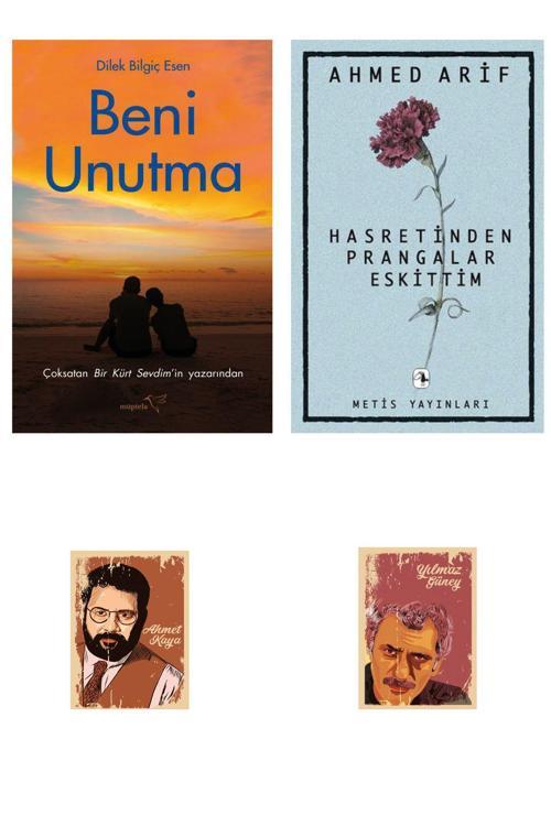 Müptela Yayınları Hasretinden Prangalar Eskittim - Ahmed Arif - Beni Unutma - Dilek Bilgiç Esen - (2 Not Defterli)