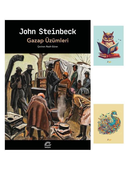 Dara Yayınları Gazap Üzümleri Kitabı - John Steinbeck Kitapları - İletişim Yayınları (2 Not Defterli)