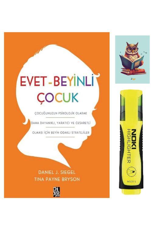 Diyojen Yayıncılık Evet Beyinli Çocuk-Daniel J. Siegel-Sarı Fosforlu Kalem-Not Defteri Seti