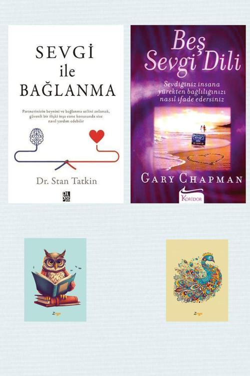 Diyojen Yayıncılık Sevgi İle Bağlanma - Stan Tatkin - Beş Sevgi Dili - Gary Chapman- Not Defterli Seti