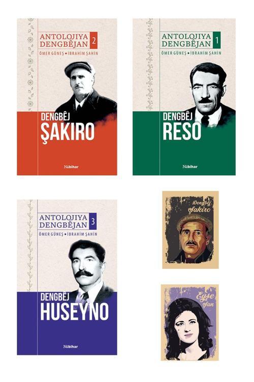 Nubihar Yayınları Kürtçe Dengbêj Seti - Dengbêj Şakiro - Dengbêj Reso - Dengbêj Huseyno - Özel Basım