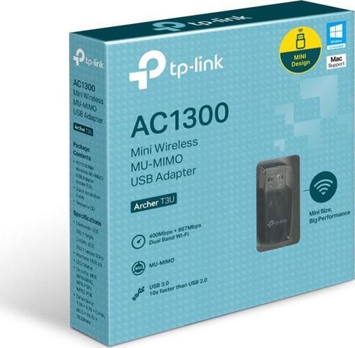 Archer T3U Mini 1300 Mbps Kablosuz Usb Adaptör Ac1300