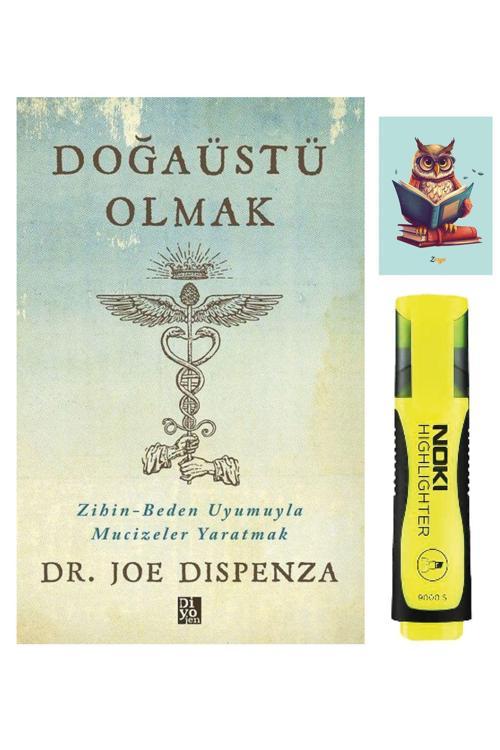 Diyojen Yayıncılık Doğaüstü Olmak-Joe Dispenz-Sarı Fosforlu Kalem-Not Defteri Seti