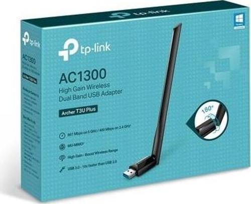 Archer T3U Plus 1300 Mbps Kablosuz Usb Adaptör Ac1300