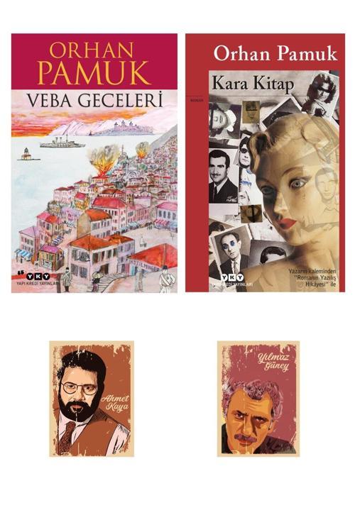 Yapı Kredi Yayınları Orhan Pamuk Romanları - Kara Kitap 9789750826139 - Veba Geceleri 9789750849282 - Defterli Seti
