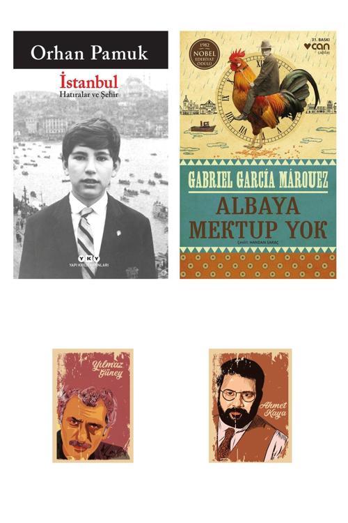 Yapı Kredi Yayınları İstanbul Orhan Pamuk - Albaya Mektup Yok Gabriel Garcia Marquez - Defterli Seti