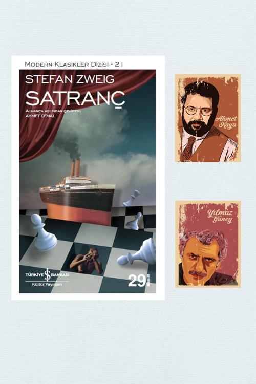 Dara Yayınları Satranç - Stefan Zweig - Roman Seti - Işbank Kültür - Yılmaz Güney Ahmet Kaya Not Defterli