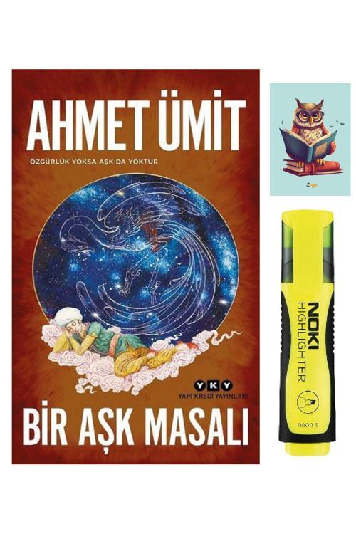 Yapı Kredi Yayınları Bir Aşk Masalı-Ahmet Ümit-Sarı Fosforlu Kalem-Not Defteri Seti