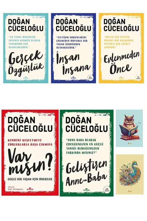 Dara Yayınları Doğan Cüceloğlu Kitapları - Geliştiren Anne Baba - Var Mısın - Gerçek Özgürlük (2 Not Defterli)