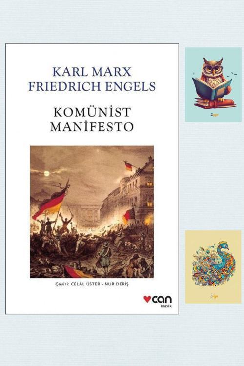 Dara Yayınları Komünist Manifesto - Karl Marx - Friedrich Engels - Can Yayınları 9789750739200 - Not Defterli Seti