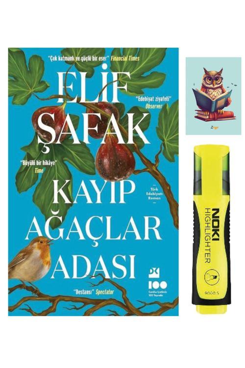 Dara Yayınları Kayıp Ağaçlar Adası - Elif Şafak - Doğan Kitap -Sarı Fosforlu Kalem - Not Defter Seti