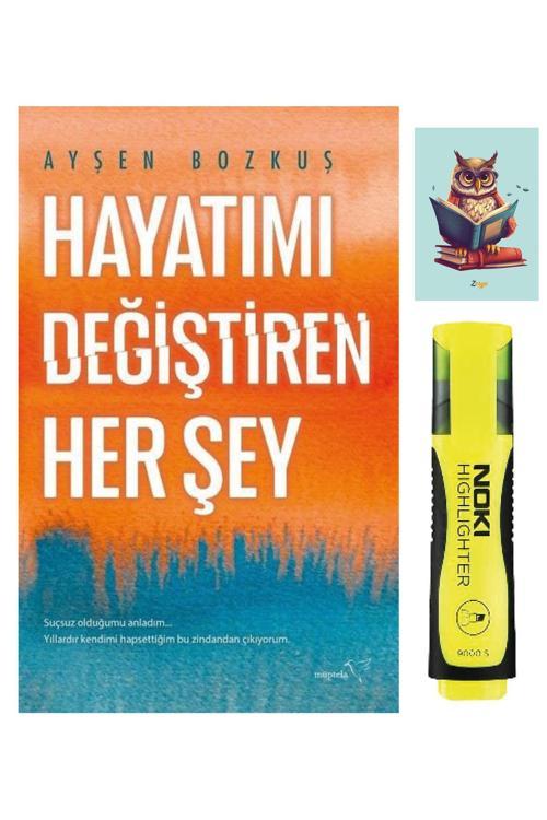 Müptela Yayınları Hayatımı Değiştiren Her Şey-Ayşen Bozkuş-Sarı Fosforlu Kalem-Not Defteri Seti