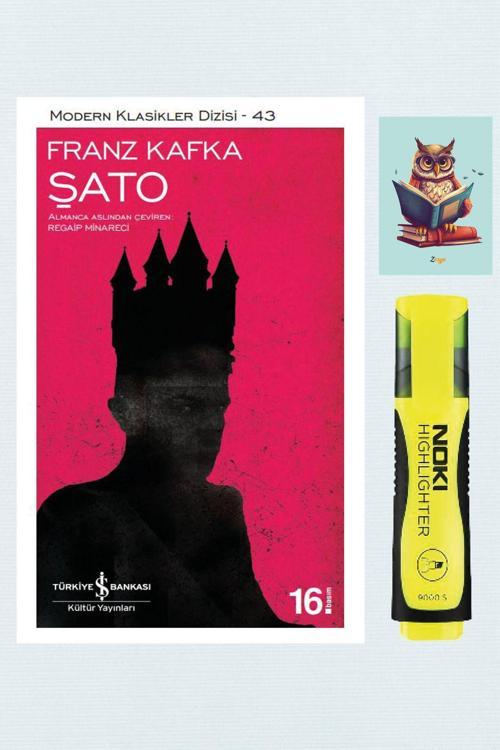 Dara Yayınları Şato  - Franz Kafka - İş Bankası Kültür Yayınları - Sarı Fosforlu Kalem - Not Defter Seti